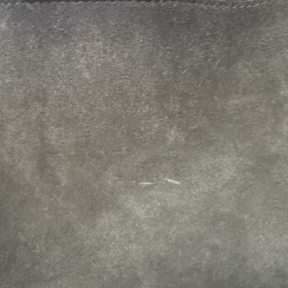 Madewell Essential Olive Green Suede Shoulder Bucket Tote Bag - Picture 11 of 12